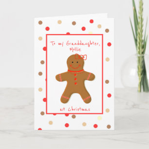Girl Gingerbrei für Großtochter Karte