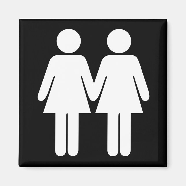 Girl + Girl Black Magnet (Vorne)