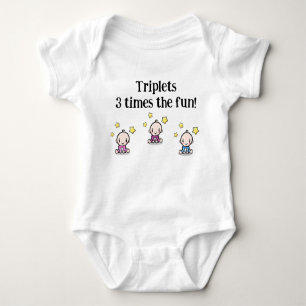 Girl Girl Boy Triplets, Neugeborene Triole Babies  Baby Strampler