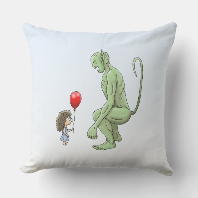 Girl & Goblin Kissen (Vorderseite)