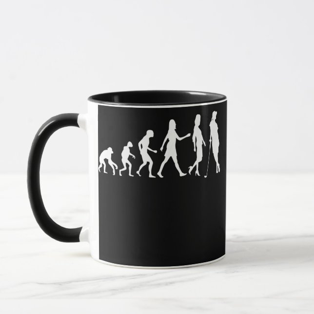 Girl Golfer Apparel Women Golf Player Evolution Tasse (Links)