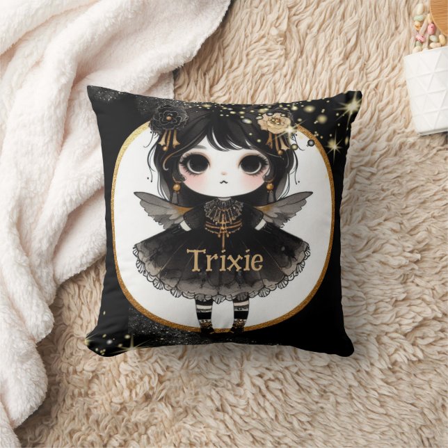 Girl Goth Niedliche Dekoration Gothic Anime Kissen (Decke)