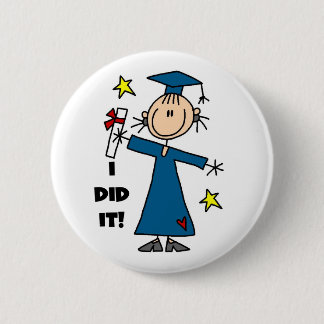 Girl Graduate Button