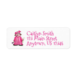 Girl Graduate Pink Gown Cap Preschool Abschluss