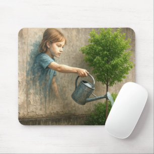 Girl Graffiti Parco Civico-Ciani Mousepad