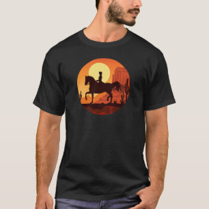 Girl Graphic Western Riding Pferde Equestria T-Shirt