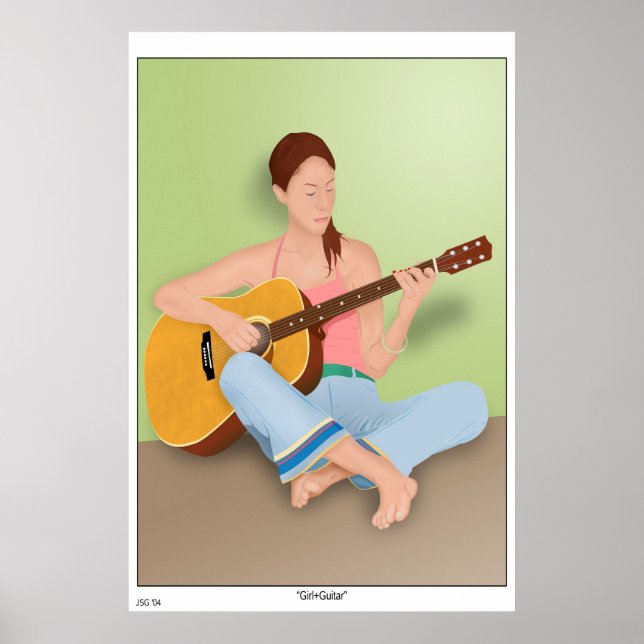 Girl+Guitar Poster (Vorne)
