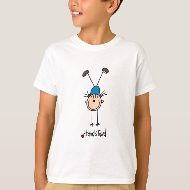Girl Gymnast Handständer T - Shirt und Geschenke (Vorderseite)