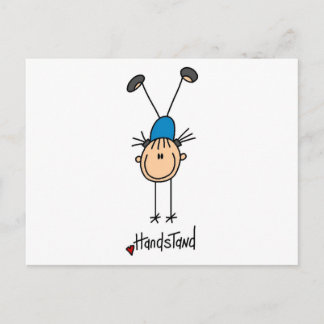 Girl Gymnast Handständer T - Shirt und Geschenke Postkarte
