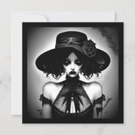 Girl Halloween Einladung