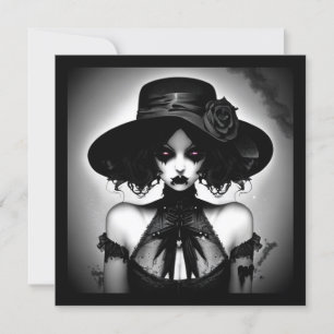 Girl Halloween Einladung