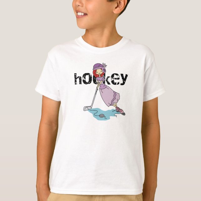 Girl Hockey Player T - Shirt und Geschenke (Vorderseite)