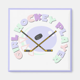Girl Hockey Player Tshirts und Geschenke Magnet