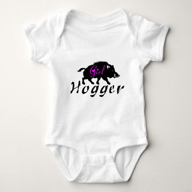GIRL HOG JUNTING BABY STRAMPLER (Vorderseite)