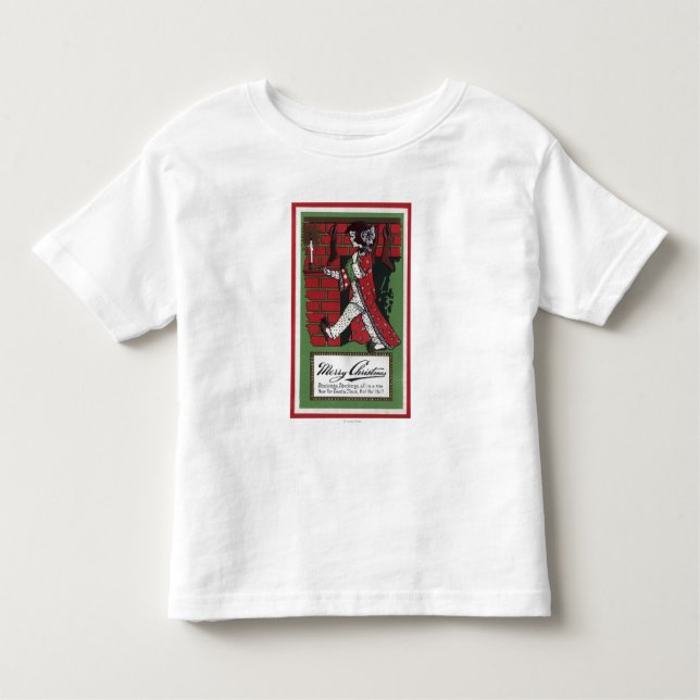 Girl Holding Doll und Candlestick Kleinkind T-shirt (Vorderseite)
