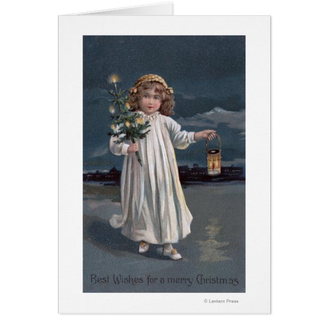 Girl Holding Tree and Lantern (Vorne)