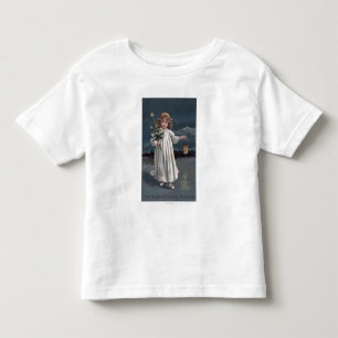 Girl Holding Tree and Lantern Kleinkind T-shirt