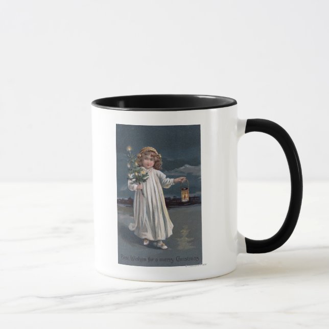 Girl Holding Tree and Lantern Tasse (Rechts)