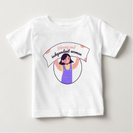 Girl Holup a Sign Lila Baby T-shirt