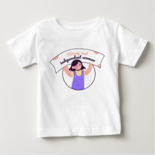 Girl Holup a Sign Lila Baby T-shirt