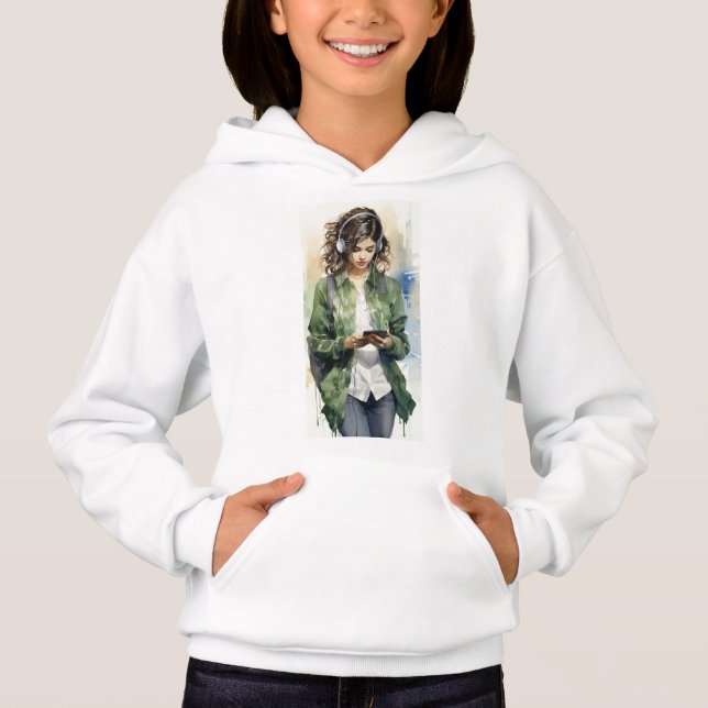 "Girl Hood: Kraft in Einheit" Hoodie (Vorderseite)