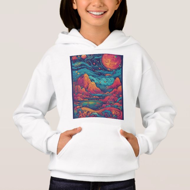 Girl Hoodie Unique Design (Vorderseite)