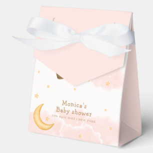 Girl Hot Air Ballon Moon Star Baby Dusche Geschenkschachtel