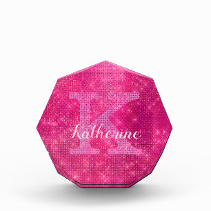 Girl-Hot-Pink-Glitzer-Synonym Fotoblock