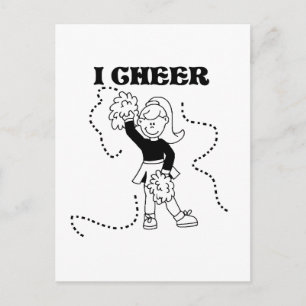 Girl I Cheer Tshirts und Geschenke Postkarte