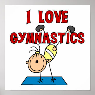 Girl I Liebe Gymnastik Poster
