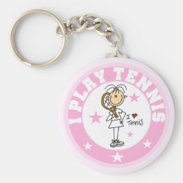 Girl I Play Tennis Tshirts und Geschenke Schlüsselanhänger