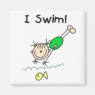Girl I Swim Magnet