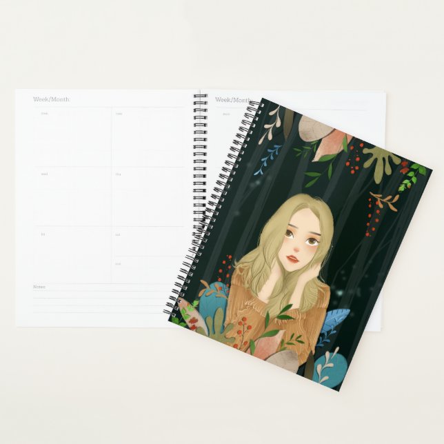 Girl Illustration Planner Planer (Anzeige)