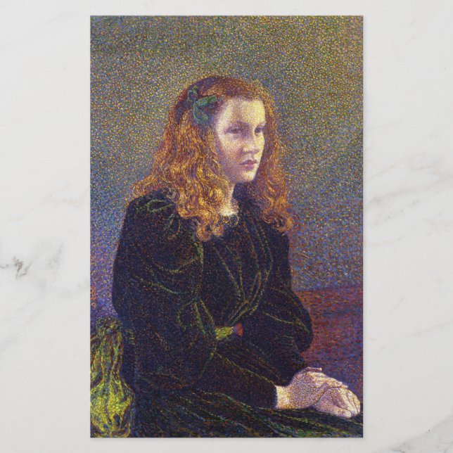 Girl in Green (von Theo van Rysselberghe) Briefpapier (Vorderseite)