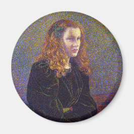 Girl in Green (von Theo van Rysselberghe) Magnet