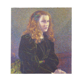 Girl in Green (von Theo van Rysselberghe) Notizblock