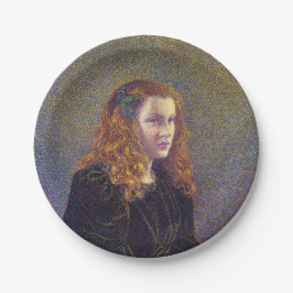 Girl in Green (von Theo van Rysselberghe) Pappteller