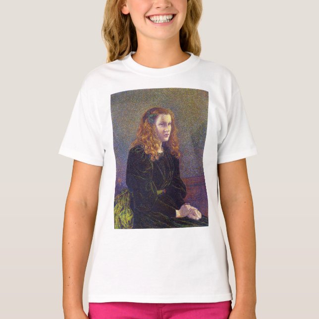 Girl in Green (von Theo van Rysselberghe) T-Shirt (Vorderseite)