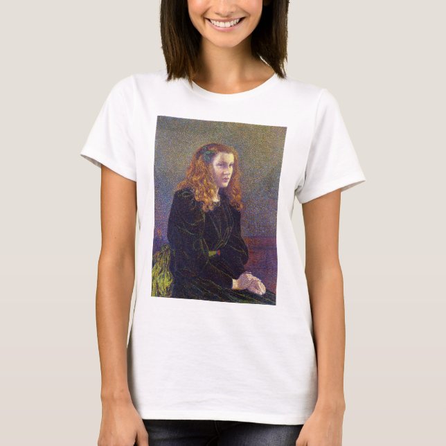 Girl in Green (von Theo van Rysselberghe) T-Shirt (Vorderseite)