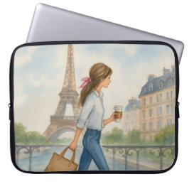 Girl in Paris Laptopschutzhülle