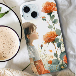 Girl in Rose Garden | Juni - Blume | Watercol Case-Mate iPhone Hülle