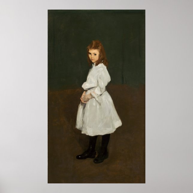 Girl in White - George Bellows Fine Art Poster (Vorne)
