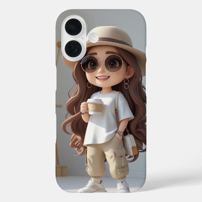 Girl iPhone 16 Case - Sondergeschenk für den beste (Rückseite)