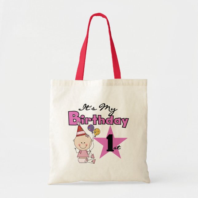 Girl It's My Birthday Tshirts and Gifts Tragetasche (Vorne)