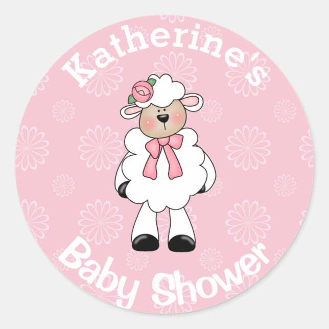 Girl Lamb Stickers (Vorderseite)