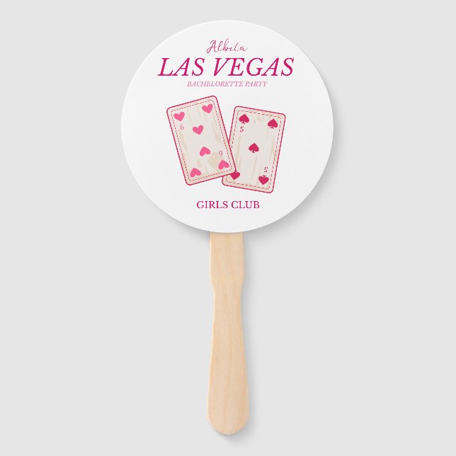 Girl-las-vegas-Junggeselinnen-Abschied Fächer (Vorderseite)