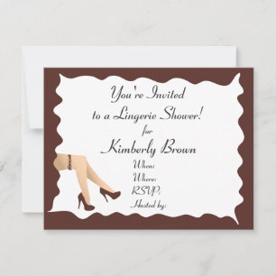 Girl Legs Bridal Dusche Einladung