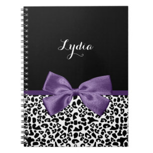 Girl Leopard drucken Hübsche Lila Multifunktionsl Notizblock