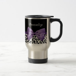 Girl Leopard drucken Hübsche Lila Multifunktionsl Reisebecher