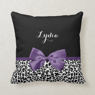 Girl Leopard drucken Hübsche Lila Multifunktionsle Kissen